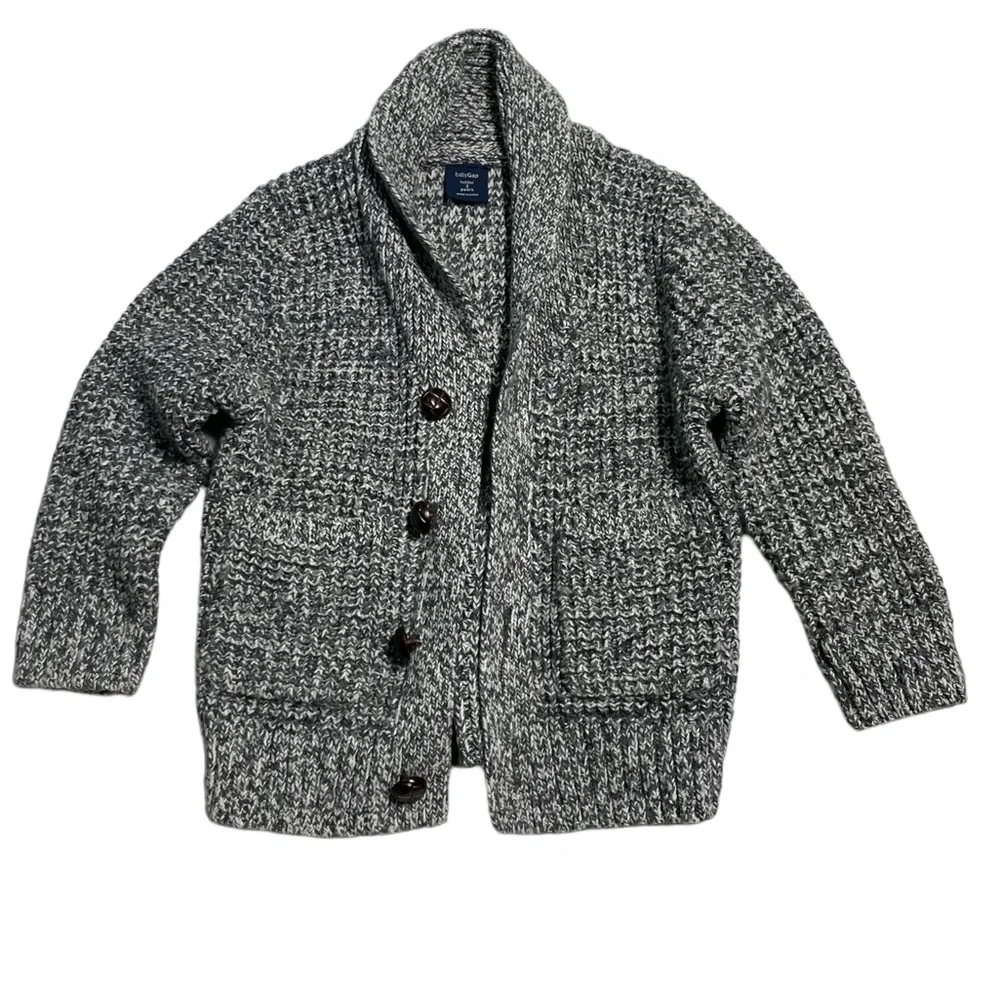 Grandpa Cardigan Charcoal gray Baby gap 2 years